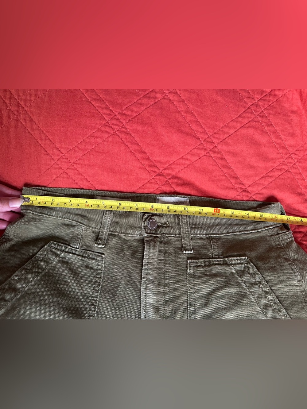 Universal Thread Olive Green Utility High-Waist Barrel Pants - Picture 4 of 12